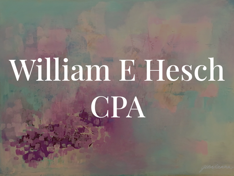 William E Hesch CPA