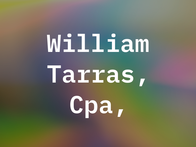 William J. Tarras, Cpa, PA