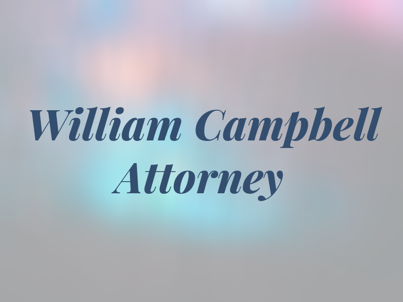 William J Campbell Attorney at Law