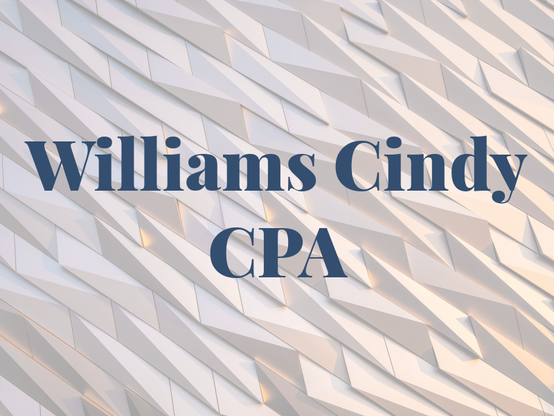 Williams Cindy CPA