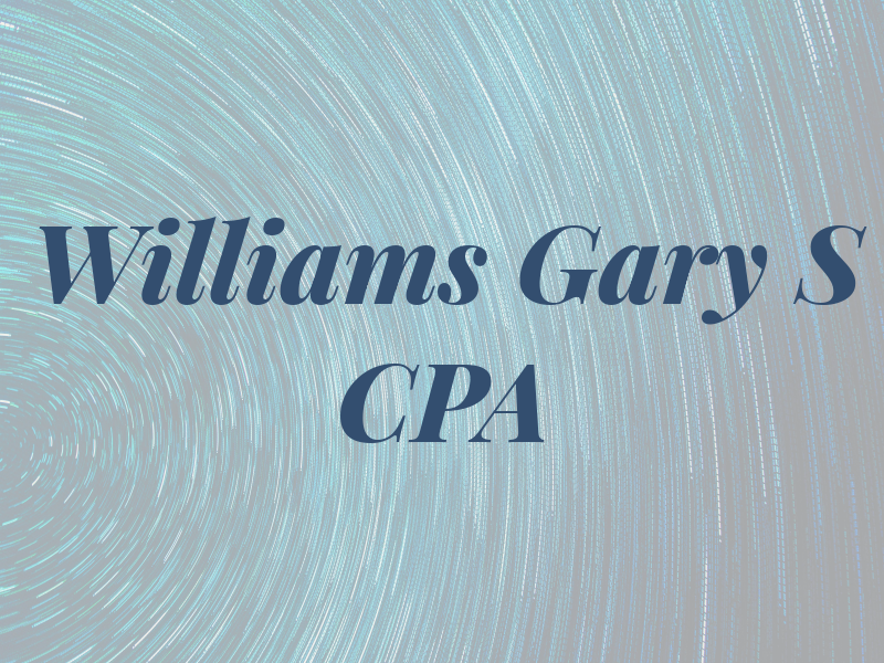 Williams Gary S CPA