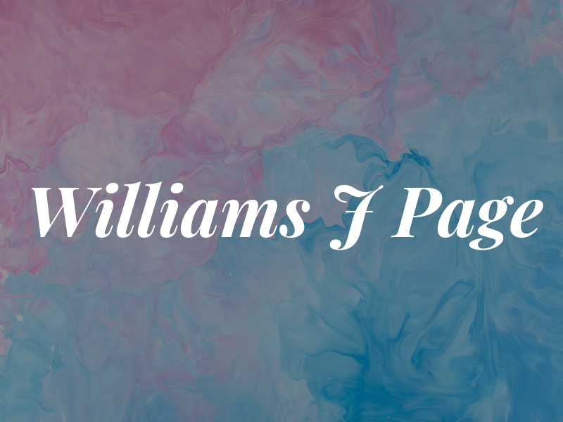 Williams J Page