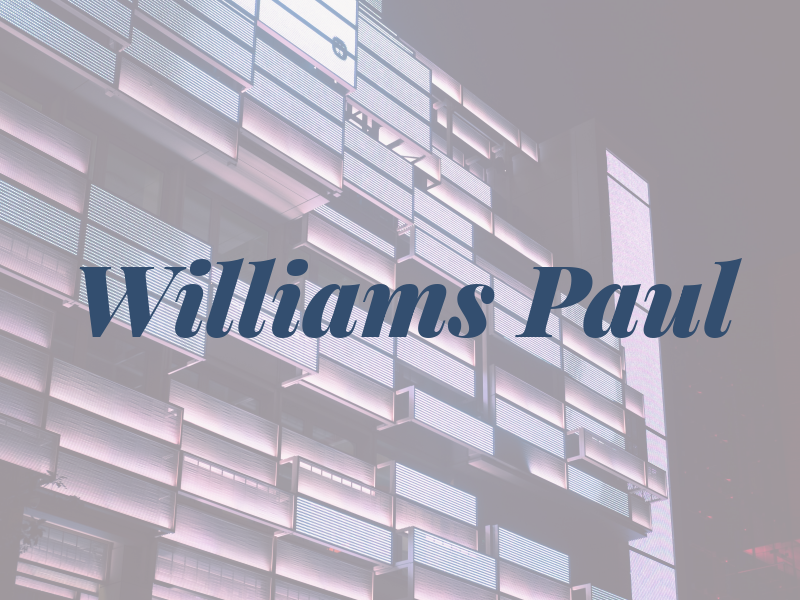 Williams Paul