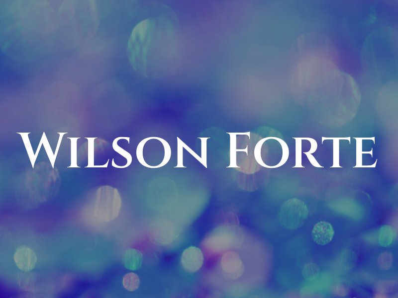 Wilson Forte