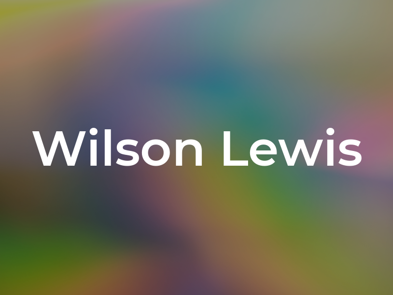 Wilson Lewis