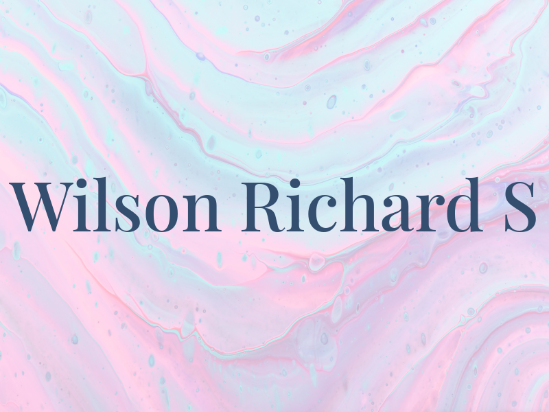 Wilson Richard S