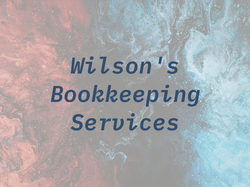 Wilson's Bookkeeping & Tax Services