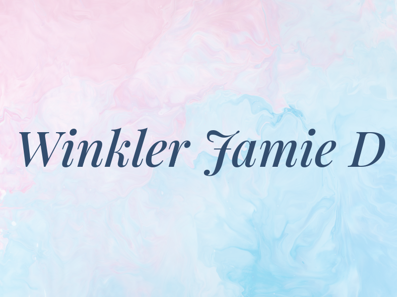 Winkler Jamie D