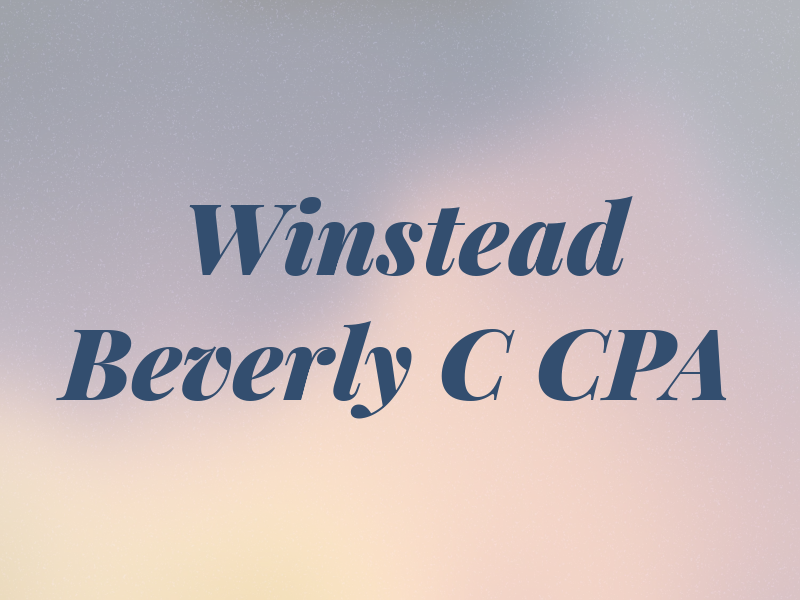 Winstead Beverly C CPA