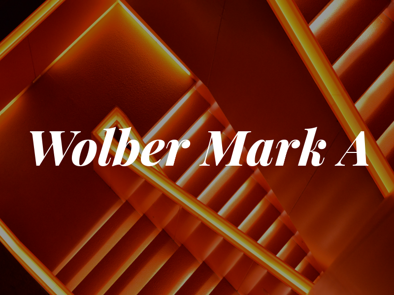 Wolber Mark A