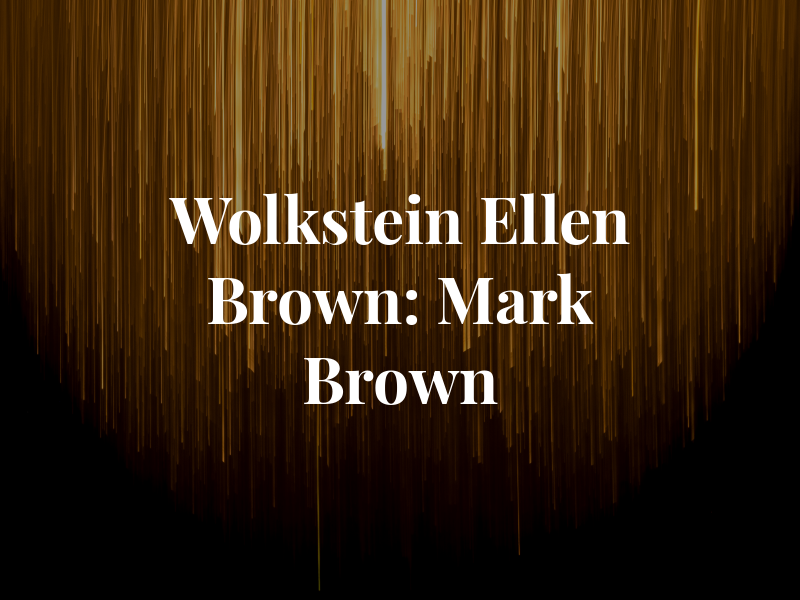 Wolkstein von Ellen & Brown: Mark R Brown