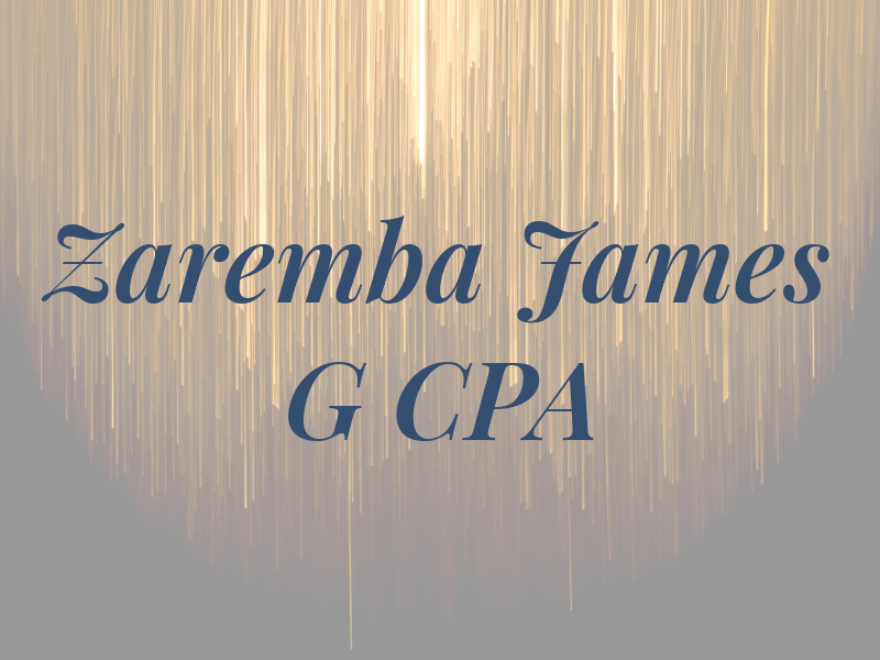 Zaremba James G CPA