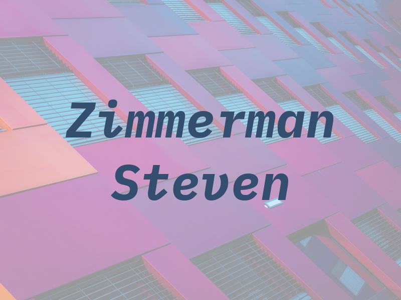 Zimmerman Steven