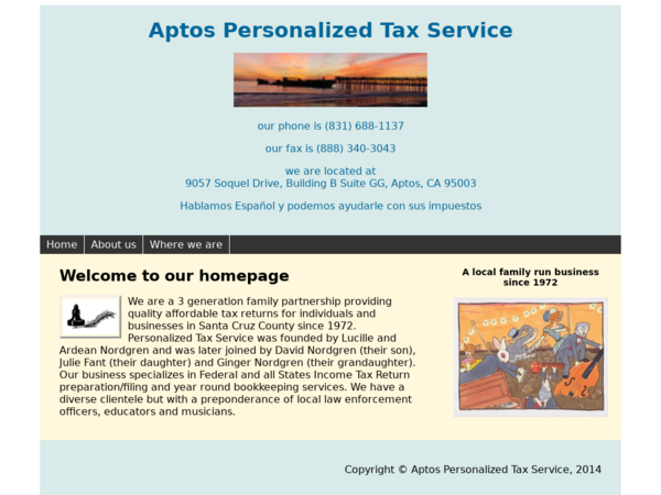 Aptos Personalized Tax Service