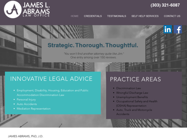 James Abrams, Ph.d., J.D., Law Offices of James Abrams