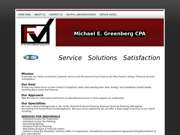 Michael E. Greenberg CPA