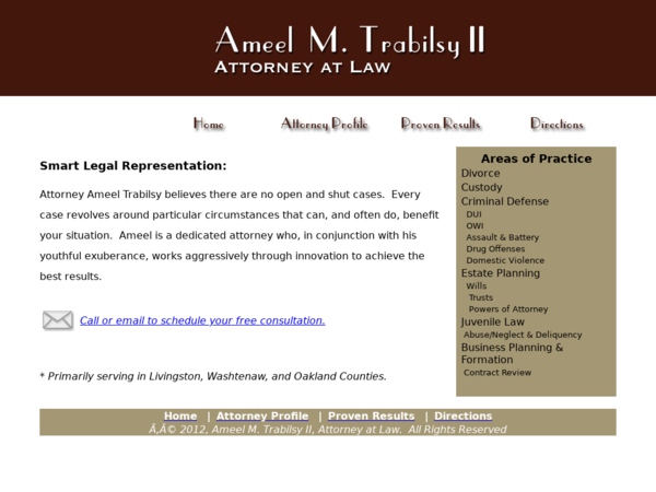 Ameel M. Trabilsy II, Attorney at Law