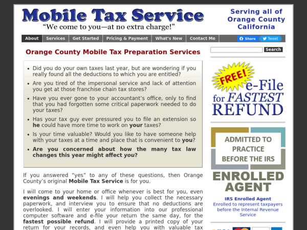 Mobile Tax Service