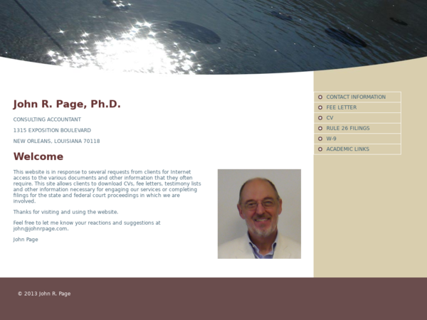 John R. Page, Ph.d., CPA