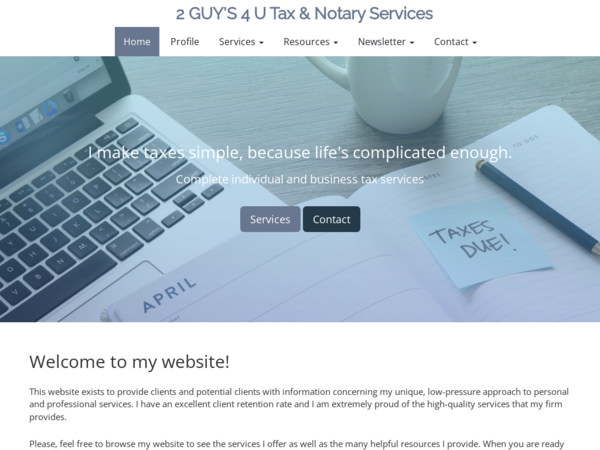 2 Guy's 4 U Tax & Notary Services