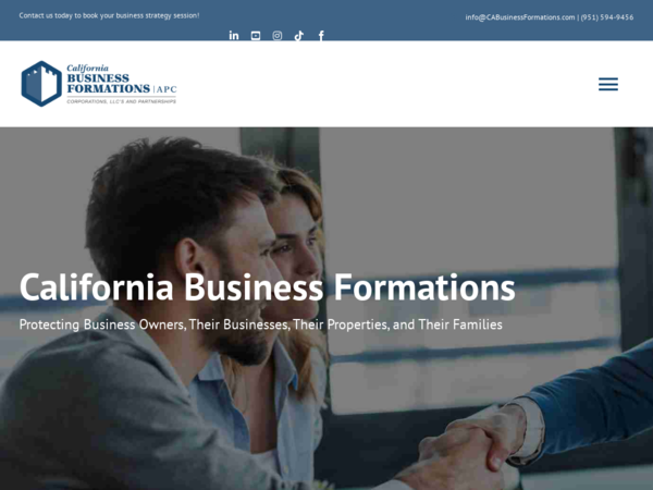 California Business Formations