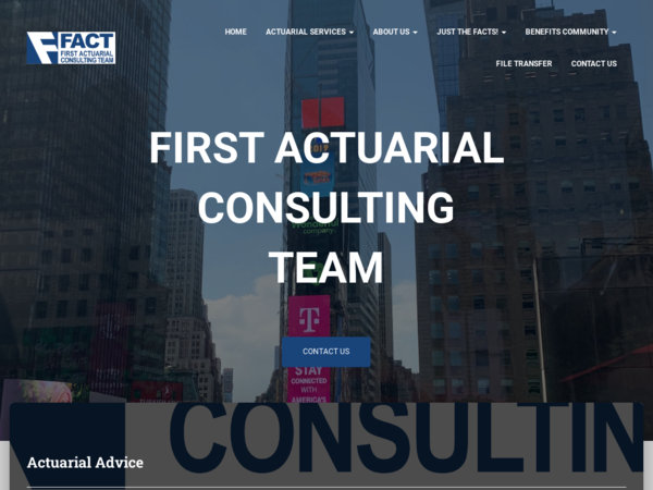 First Actuarial Consulting Team