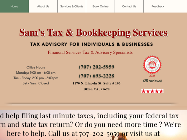 Sam's Tax & Bookkeeping Services
