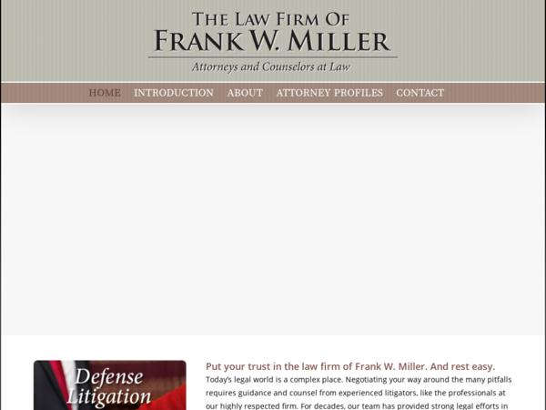 The Law Firm of Frank Miller