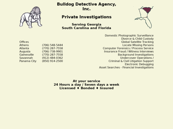 Bulldog Detective Agency Athens Ga.