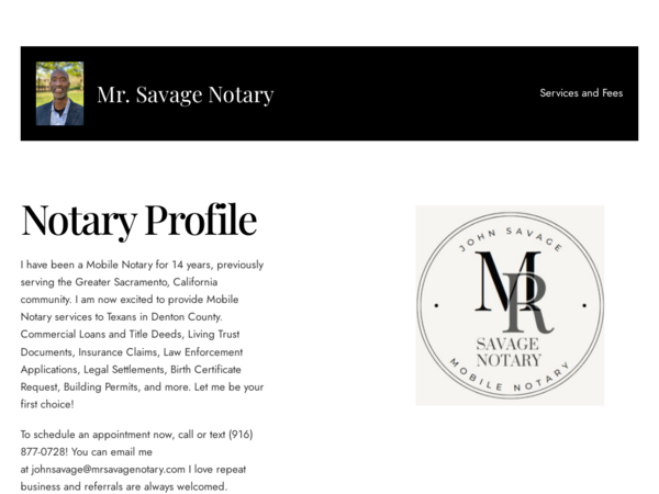 Mr Savage Notary