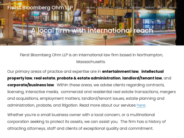 Fierst Bloomberg Ohm