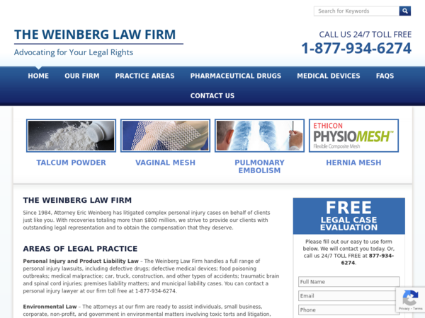 The Weinberg Law Firm: Eric Weinberg