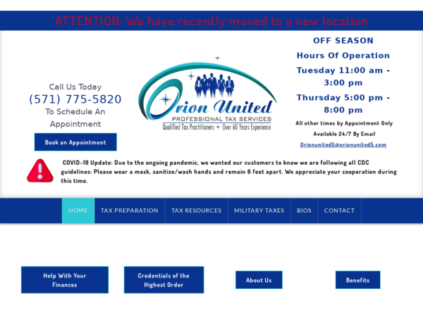 Orion United Professional Tax Services