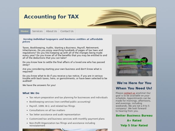 Accounting For TAX