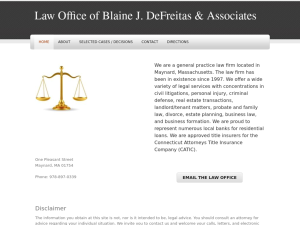 Blaine J Defreitas Law Office