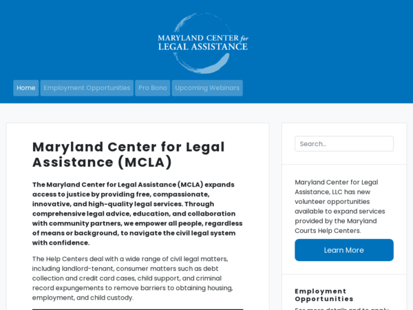 Maryland Center For Legal Assistance