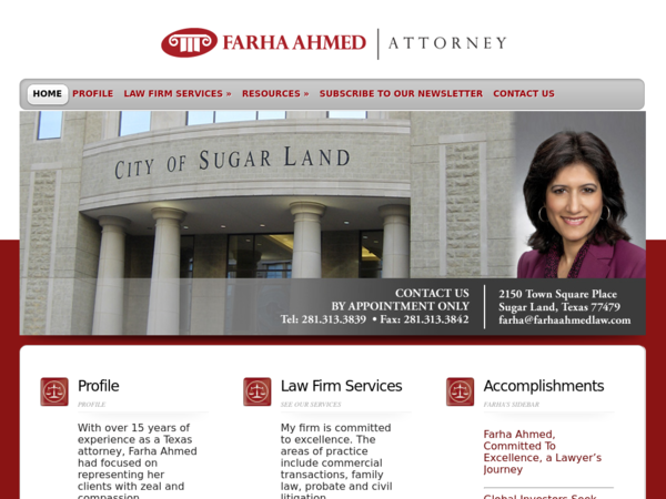 Farha Ahmed, Attorney at Law