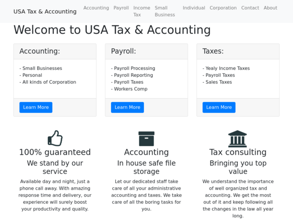 USA Tax and Accounting