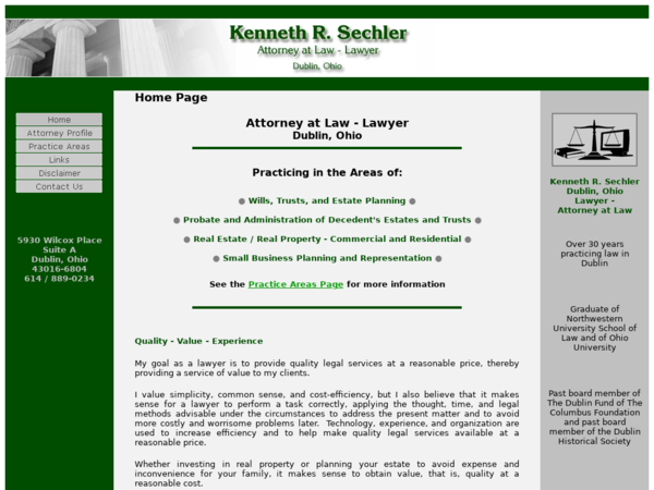 Kenneth R. Sechler, Attorney at Law