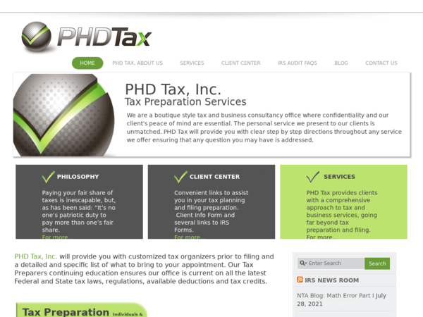 PHD Tax