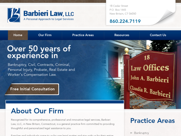 John A Barbieri Law Offices: Barbieri Claudia R