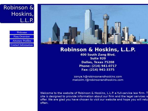 Robinson & Hoskins