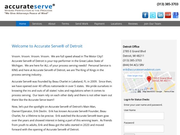Accurate Serve Detroit