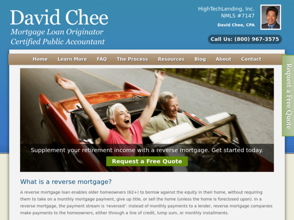 David Chee, Cpa, Reverse Mortgages