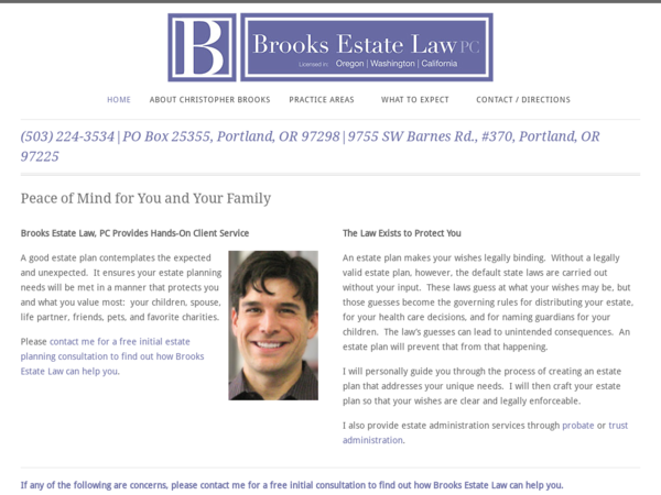 Brooks Estate Law
