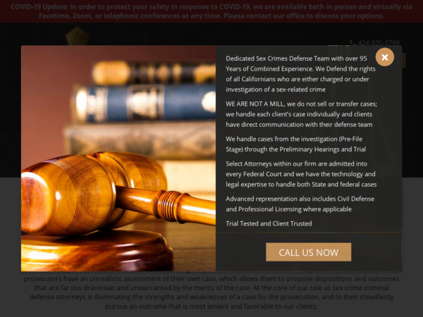 Sex Crime Criminal Defense Attorney
