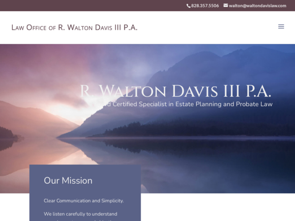 R. Walton Davis, III P.A.