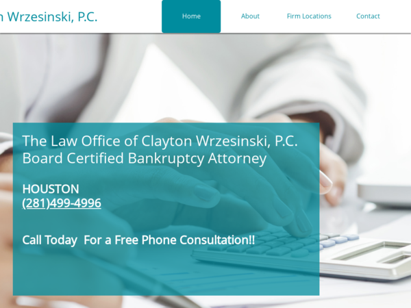 Board Certified Bankruptcy Attorney Clayton Wrzesinski