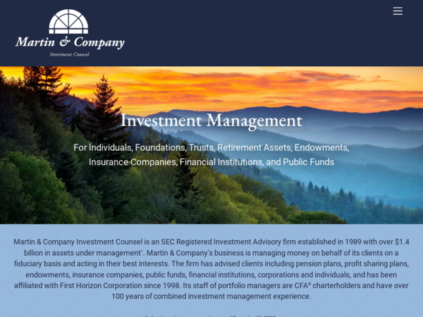 Martin & Company Investment Counsel