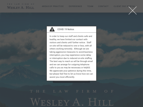 The Law Firm of Wesley A Hill